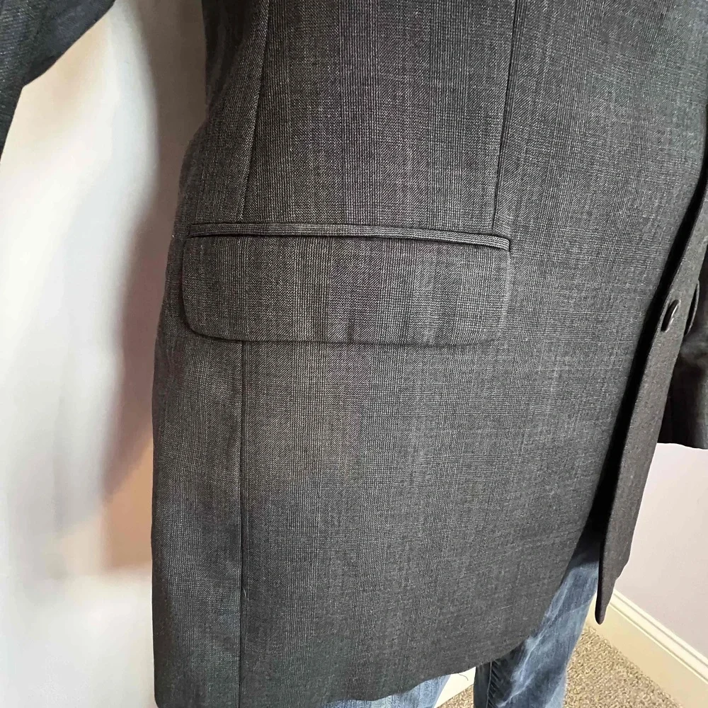 Ralph Lauren Gray Size 41 Long Blazer Wool Cashmere Sport Coat Jacket Glen Check